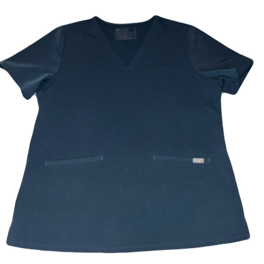 💰FIGS TECHNICAL COLLECTION XL Scrubs Top Casma Blue Professional Medical